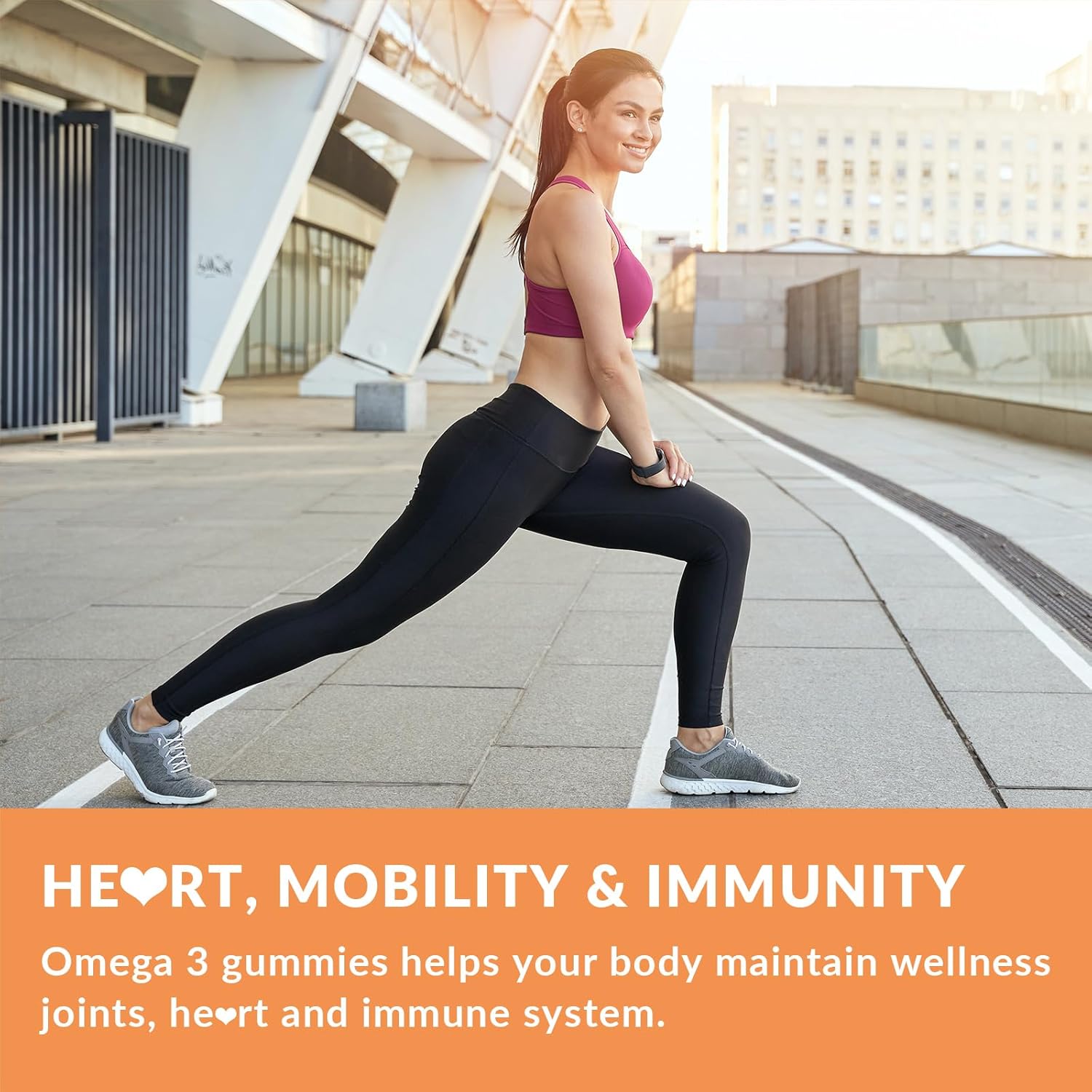 Algae Omega 3 Gummies for Adults - Sugar Free with 240mg DHA, 110mg EPA, Vitamin B12, CoQ10