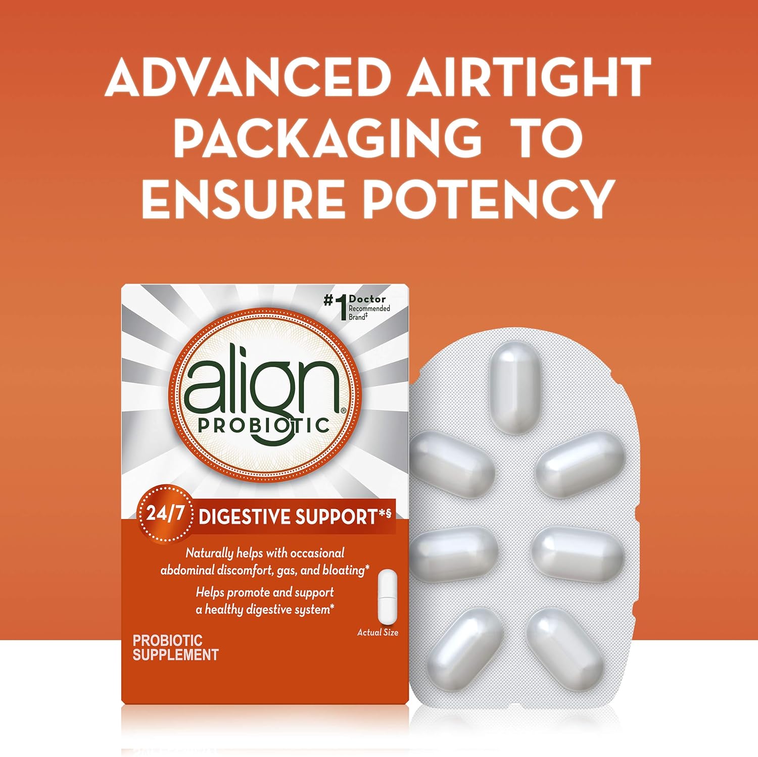 Align Probiotics 28 Capsules x 2 - Daily Digestive Health Support, #1 Gastroenterologist Recommended Supplement