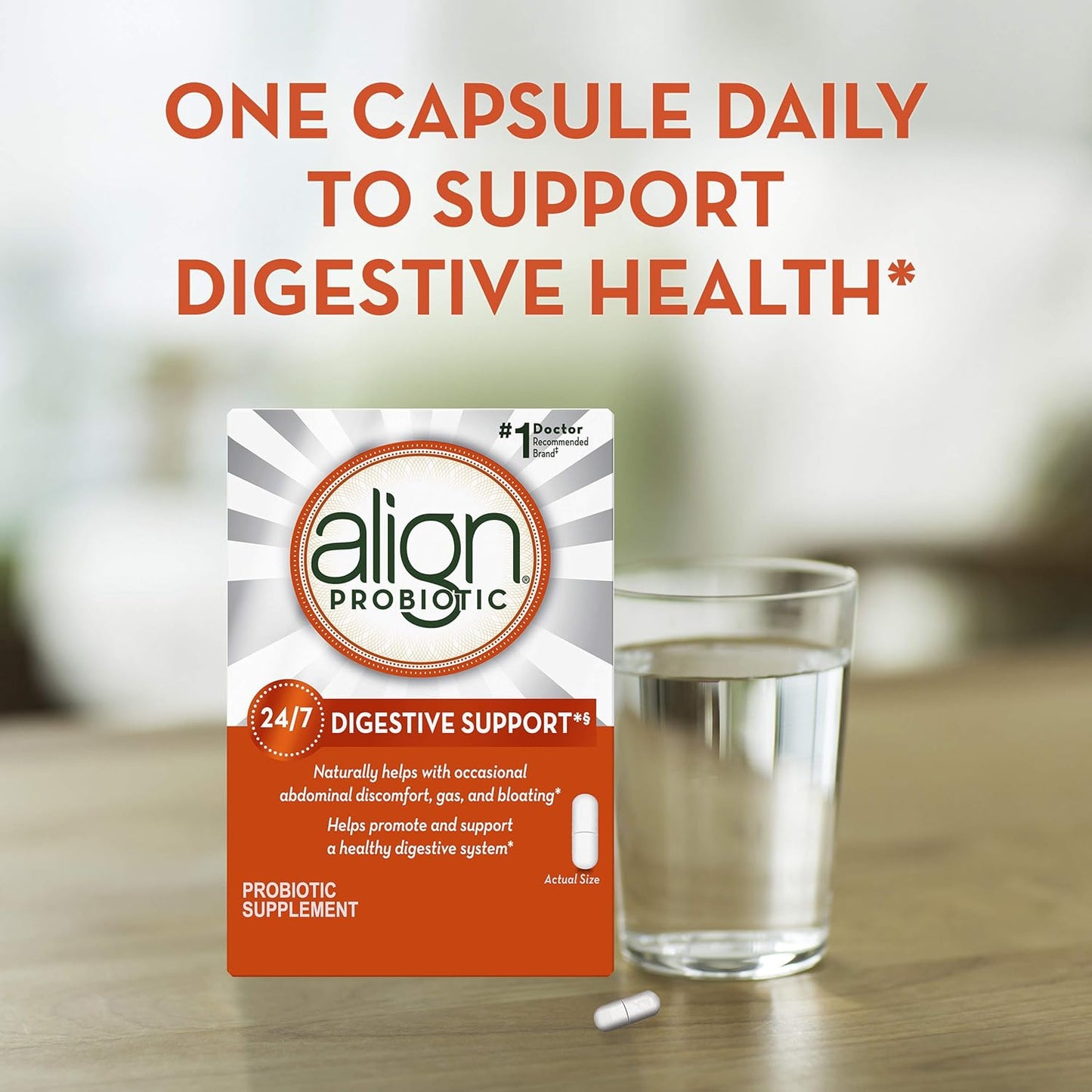 Align Probiotics 28 Capsules x 2 - Daily Digestive Health Support, #1 Gastroenterologist Recommended Supplement