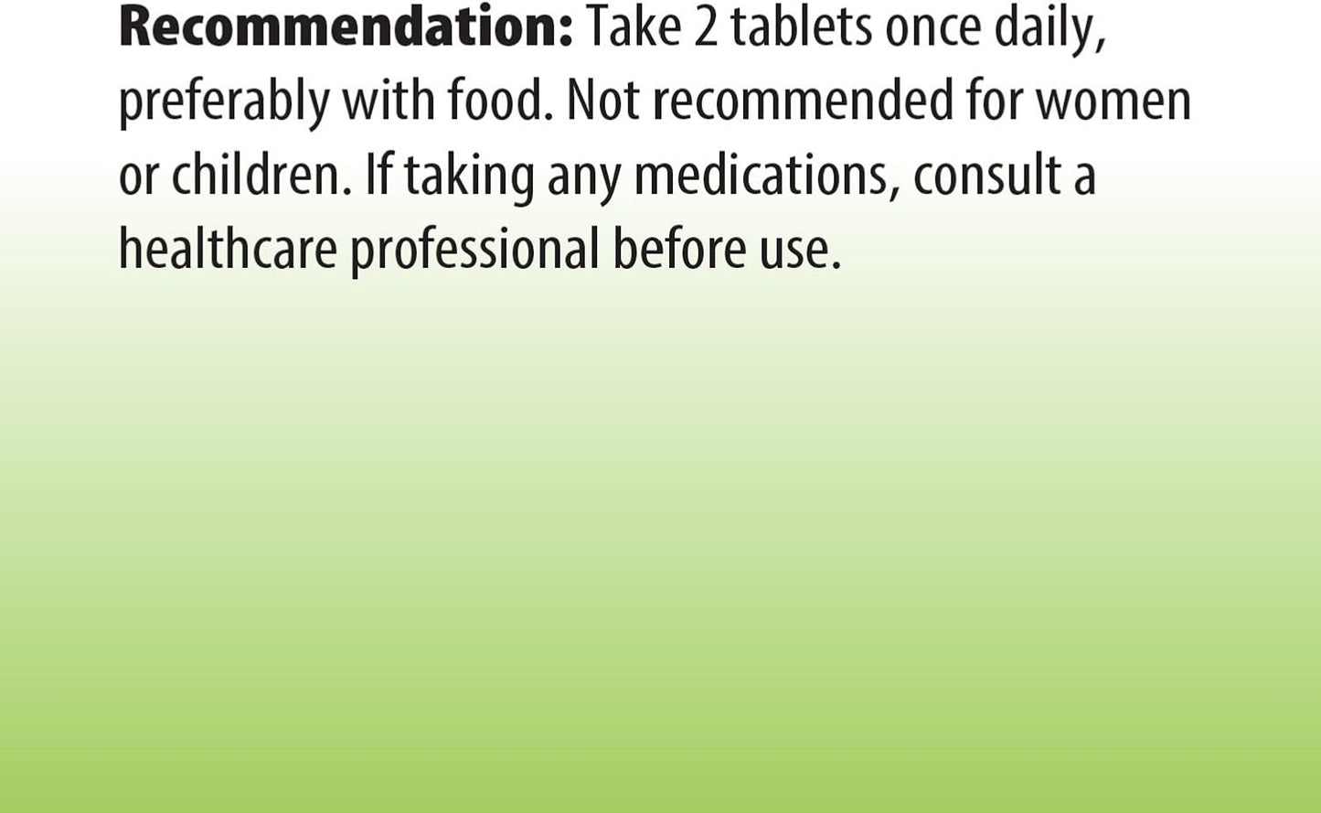 Alive! Garden Goodness Men's Multivitamin - 60 Tablets, High B-Vitamin Potency, Vegetables and Fruits in One Serving