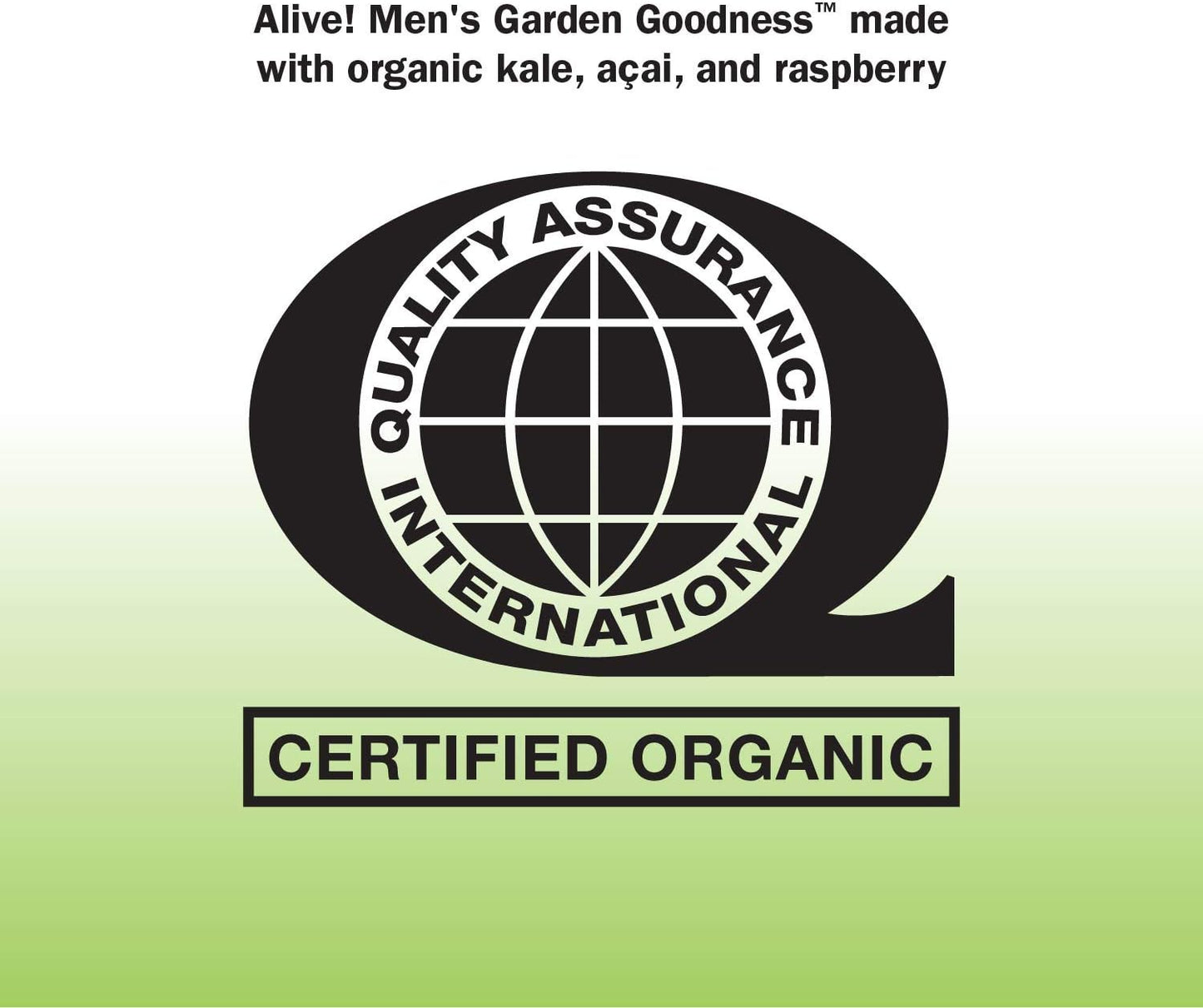 Alive! Garden Goodness Men's Multivitamin - 60 Tablets, High B-Vitamin Potency, Vegetables and Fruits in One Serving