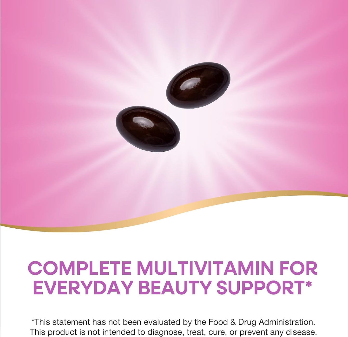 Alive! Hair, Skin & Nails Multivitamin - 60 Softgels with Biotin & Collagen by Nature's Way