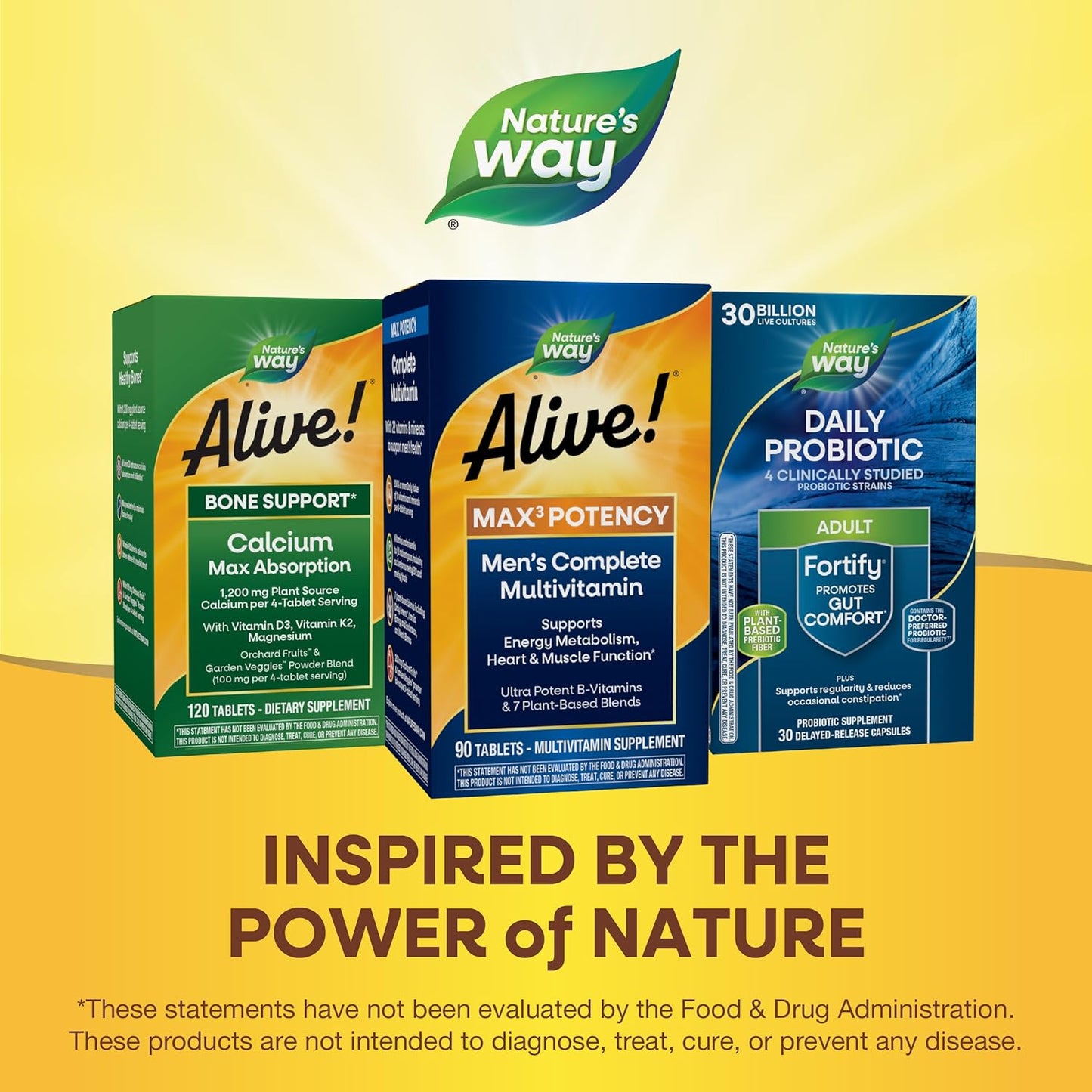 Alive! Men’s Max3 Potency Multivitamin with Methylated B12 and Folate, 90 Tablets - Supports Energy, Heart, and Muscle Function - Gluten-Free