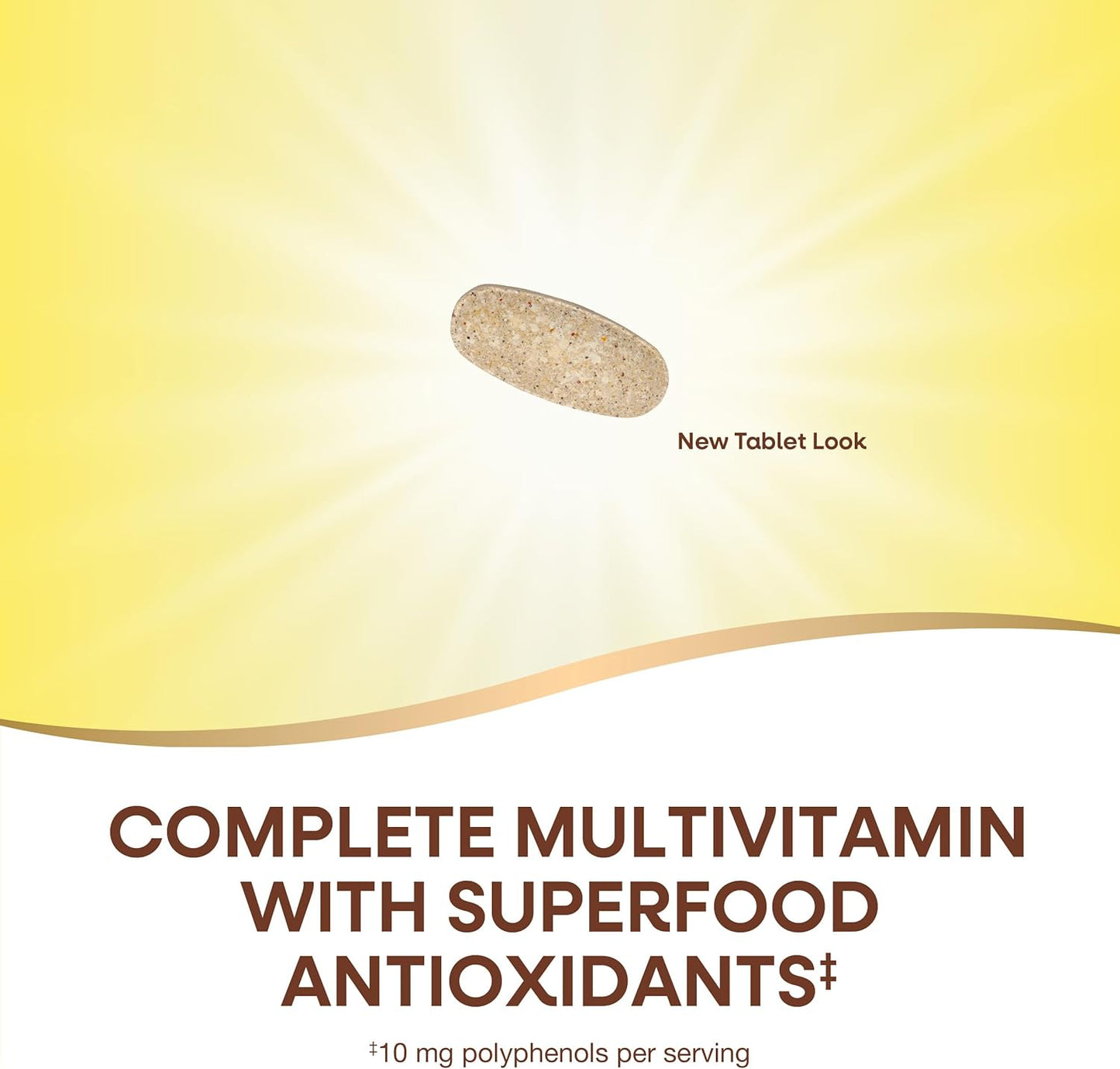 Alive! Women's 50+ Complete Multivitamin - Heart, Brain, Bones Support - Superfood Antioxidants - B-Vitamins - Gluten Free - 130 Tablets