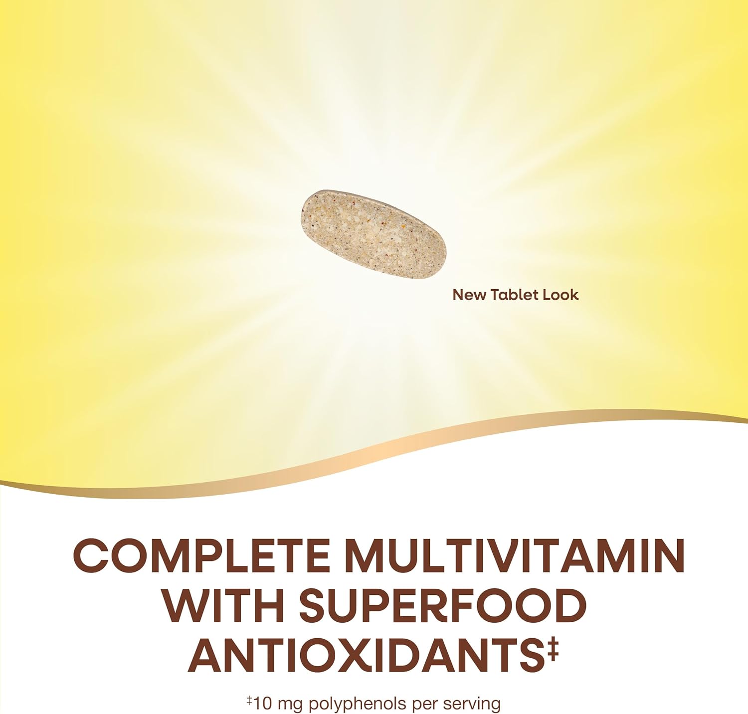 Alive! Women's 50+ Complete Multivitamin - Heart, Brain, Bones Support - Superfood Antioxidants - B-Vitamins - Gluten Free - 130 Tablets