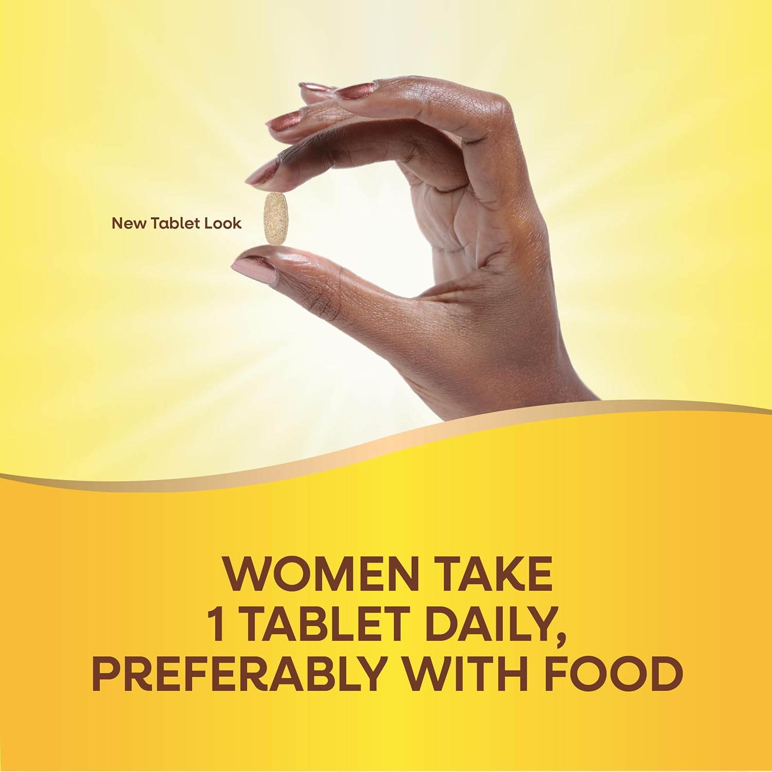 Alive! Women's 50+ Complete Multivitamin - Heart, Brain, Bones Support - Superfood Antioxidants - B-Vitamins - Gluten Free - 130 Tablets