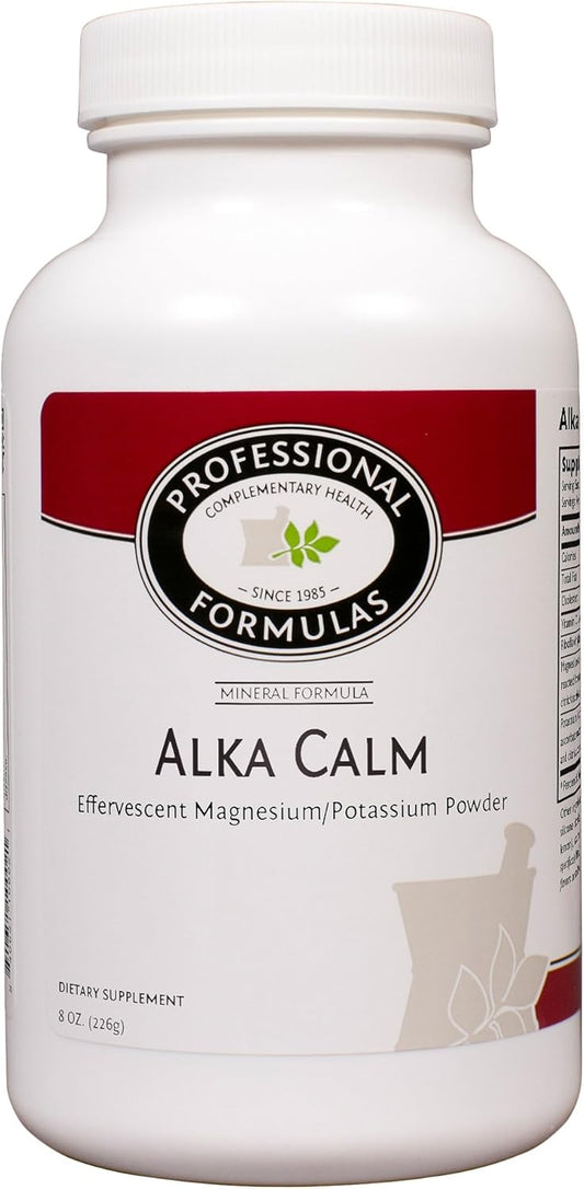 Alka Calm - Professional Magnesium and Potassium Drink Mix Powder for Complementary Health - Gluten Free, Vegetarian, Hypoallergenic - Raspberry Lemon Flavor