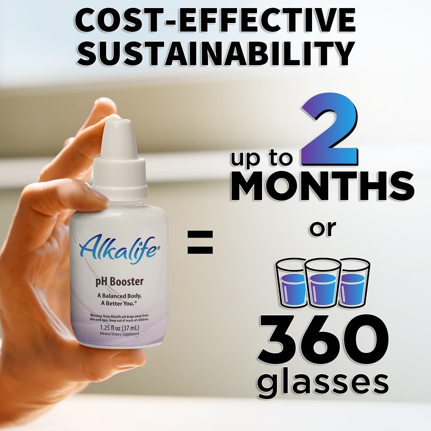 Alkalife Alkaline Water Drops | pH Booster with Minerals & Electrolytes | Balance pH, Immune Support, Peak Performance | Pack of 2