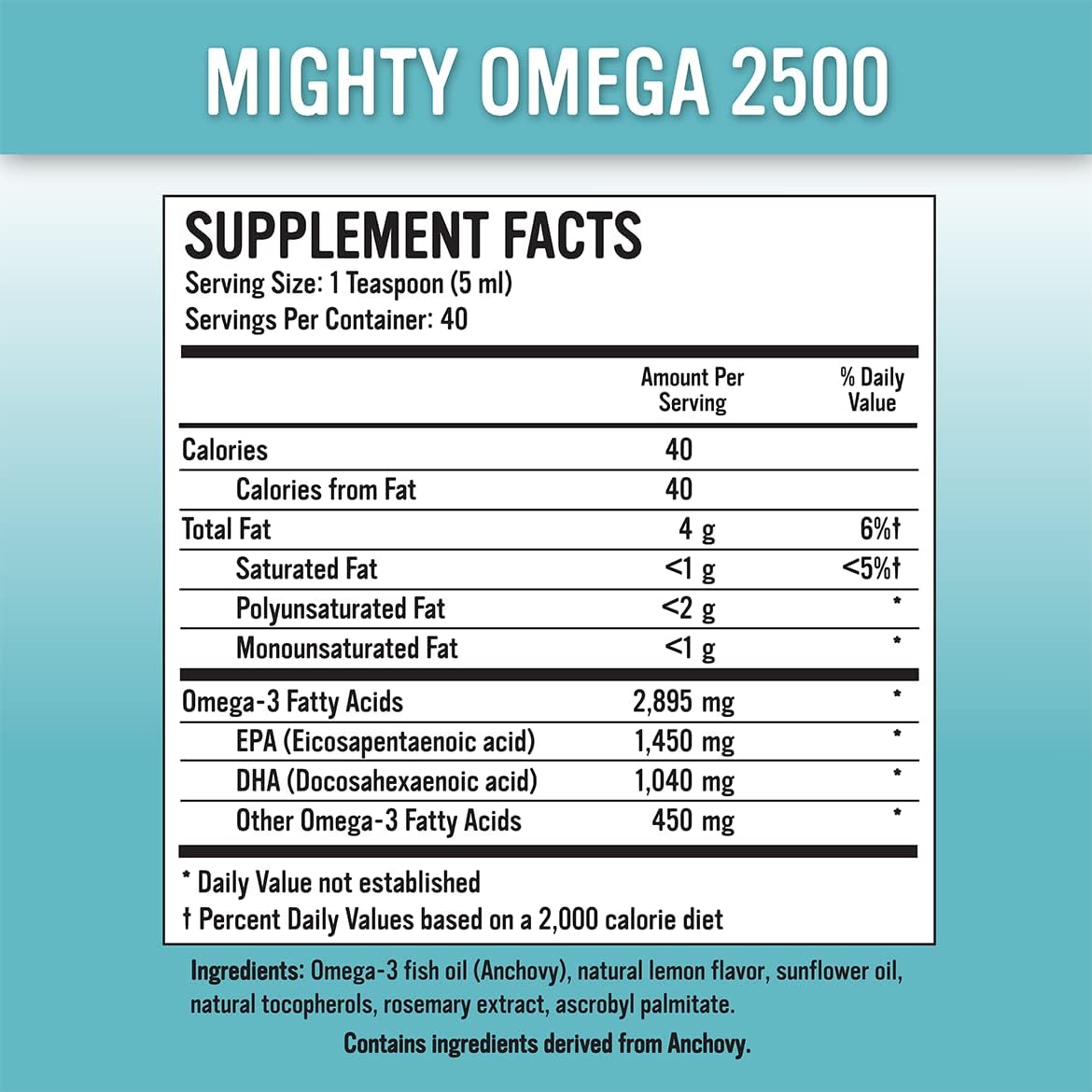 Alkaline for Life Mighty Omega 2500 Liquid Supplement - 7oz Bottle
