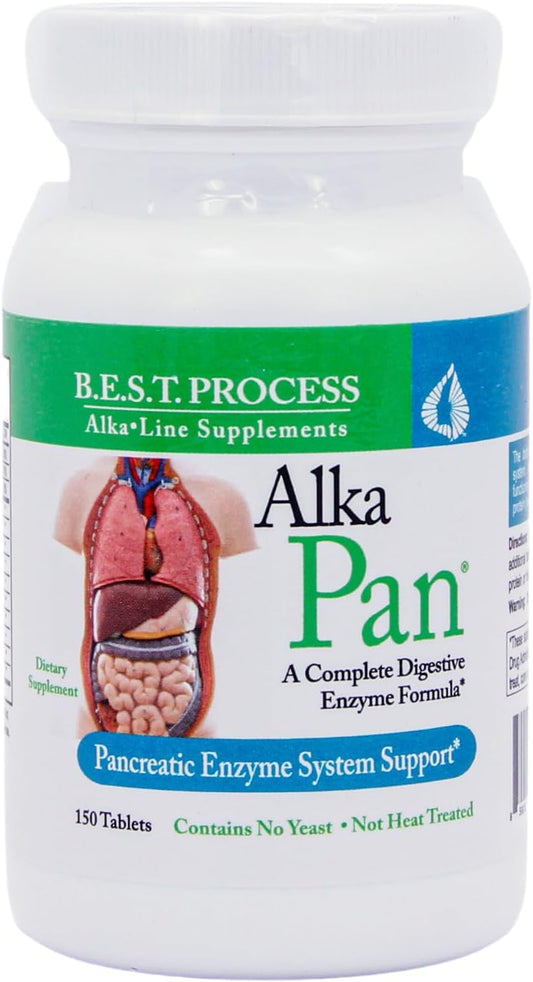 Alka•Pan by Morter HealthSystem: Natural Digestive Supplement with Pancreatic Enzymes, Antioxidants, and Superfoods (2 Pack)