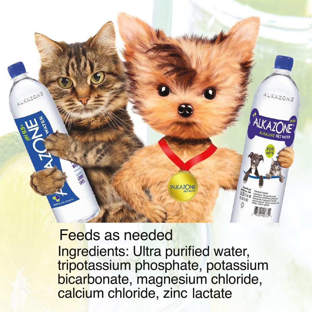 Alkazone Alkaline Multi Mineral Drops for Pets | Mineral Rich Alkaline Drops | Tasteless & Flavorless | 3 Pack | 360 Servings | 10 Gallons Yield