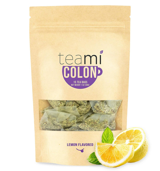 All Natural Colon Cleanse Tea for Men & Women - 30 Day Supply with 15 Lemon Tea Bags by Teami®
