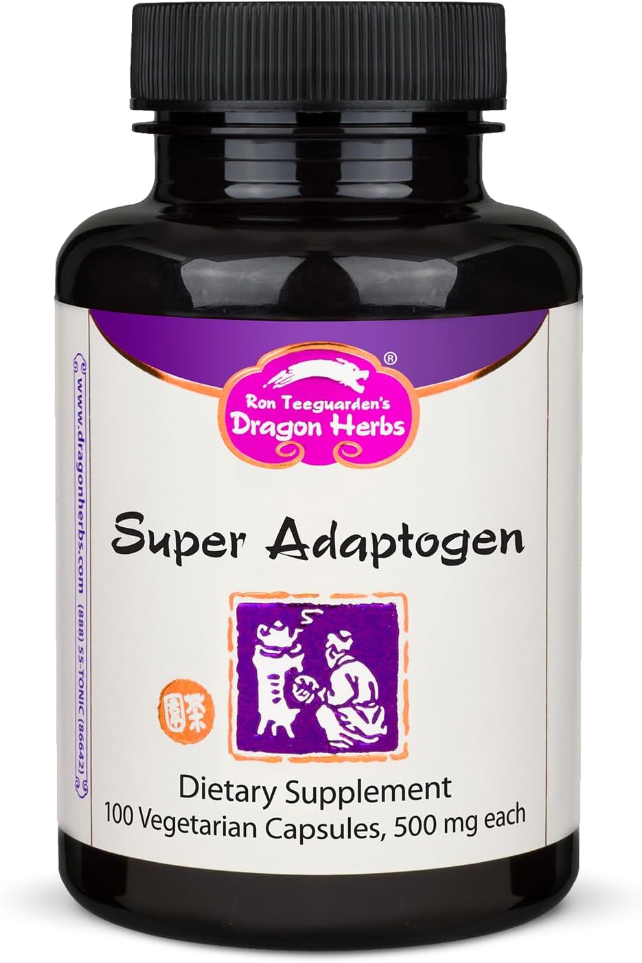 All Natural Dragon Herbs Super Adaptogen Supplement for Well-Being, Mood, and Immune Function - Non-GMO with 100 Capsules