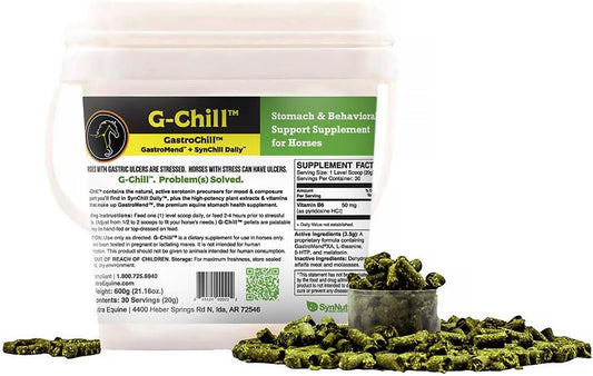 All-Natural Equine Digestive Health Support Supplement - 30 Servings - Promotes Stomach & Hindgut Health, Aids in Ulcer Relief, Enhances Tissue Repair