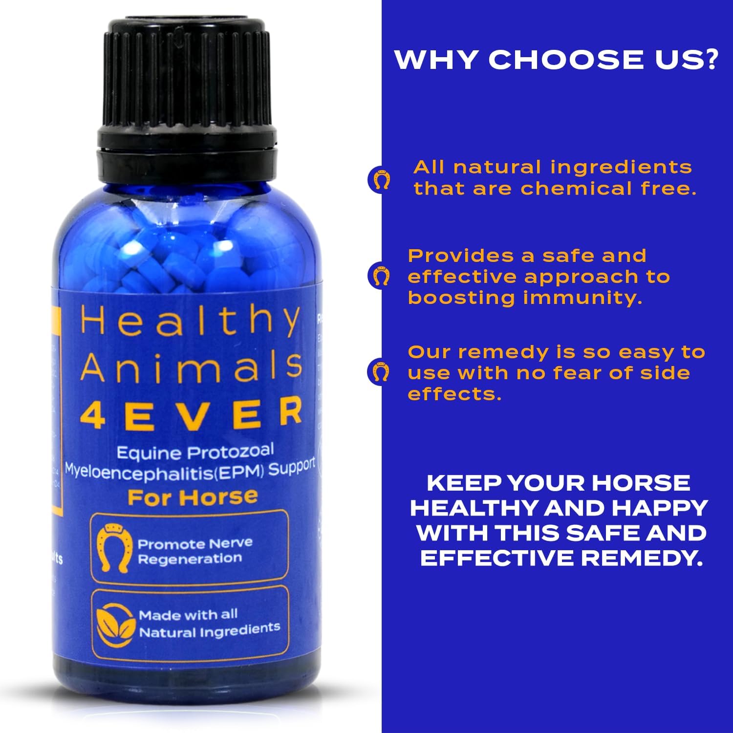 All-Natural Equine Protozoal Myeloencephalitis (EPM) Support Supplements - Reduce Weakness & Ataxia - Highly Effective - 300 Tablets