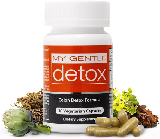 All-Natural Gentle Colon Detox Cleanse Supplement - Constipation Relief for Men & Women - Herbal Poop Pills for Regularity, Bloat & Gas - Fast-Acting Formula (30 Ct)