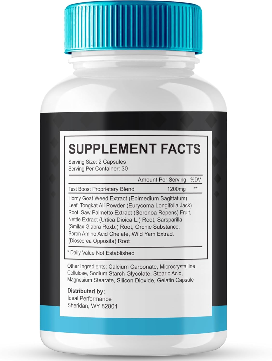 All-Natural Health Charm Supplement for Men - 120 Capsules for 60 Days Support