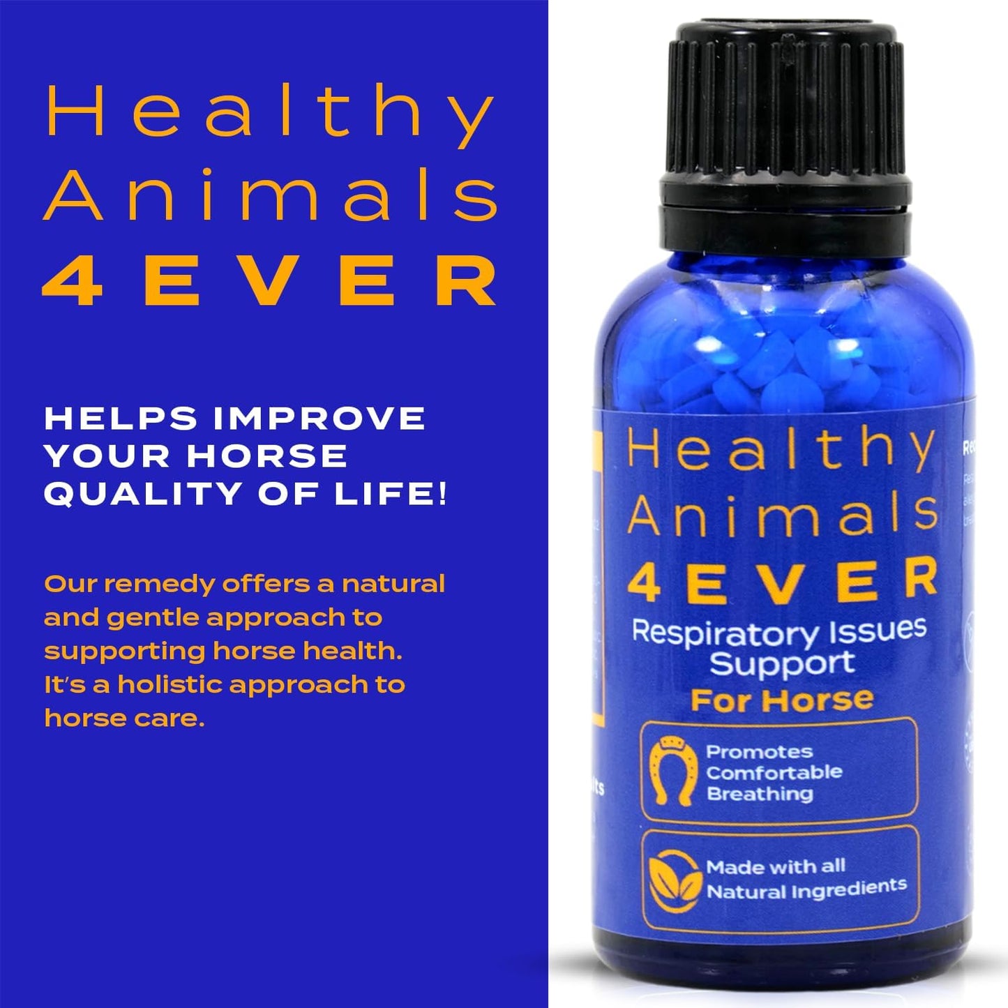All-Natural Horse Respiratory Support Tablets for Heaves, Allergies & Infections