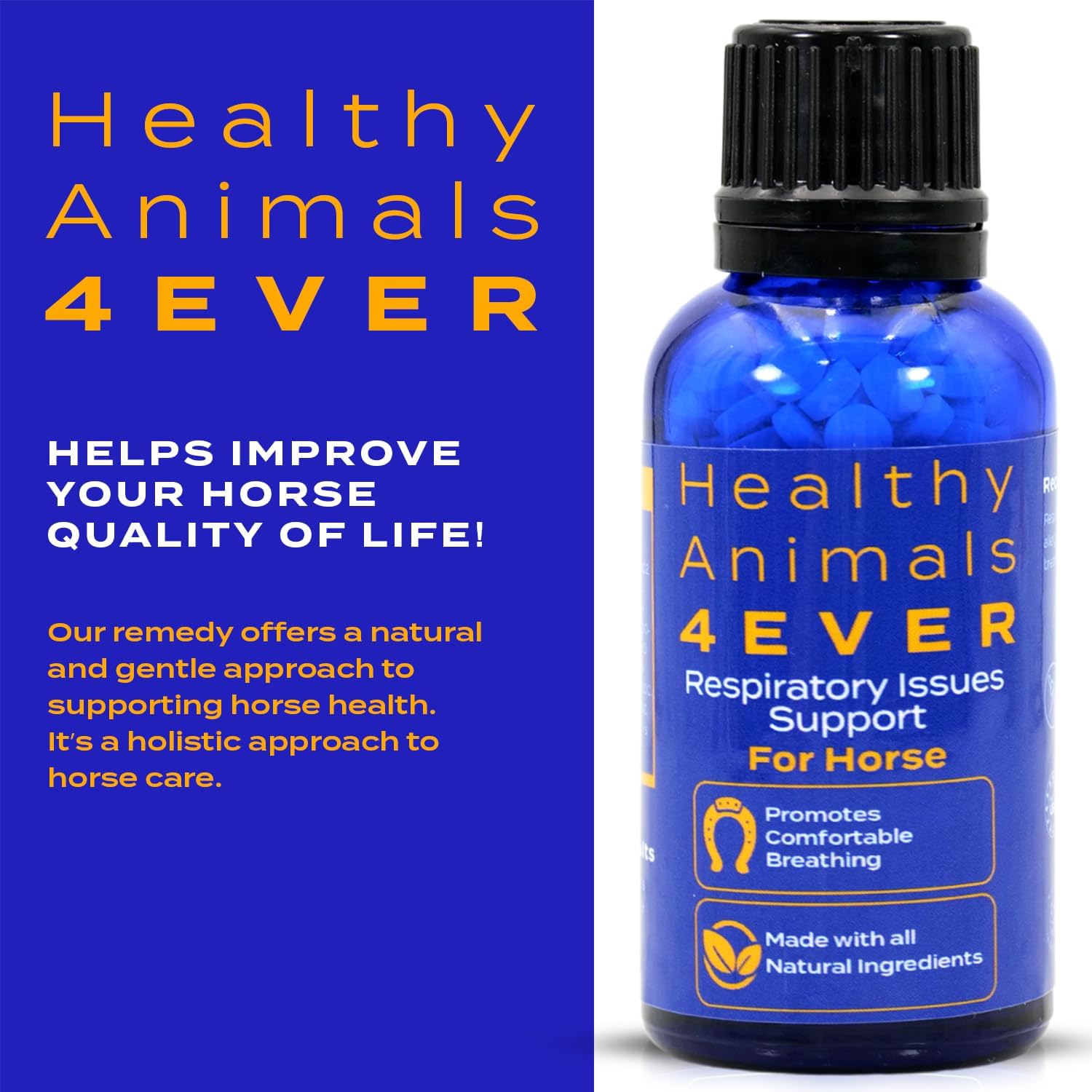 All-Natural Horse Respiratory Support Tablets for Heaves, Allergies & Infections