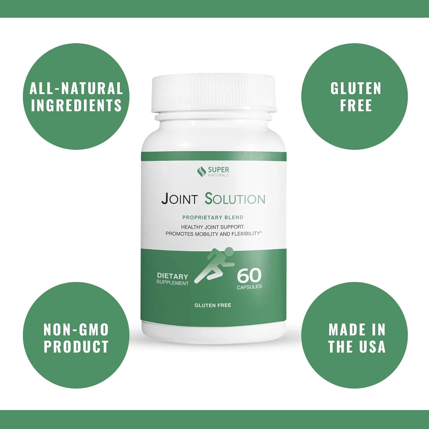 All-Natural IBS and Joint Health Support Bundle - Gas, Bloating, Diarrhea, Constipation Relief - 120 Capsules - JLM Nutritionals
