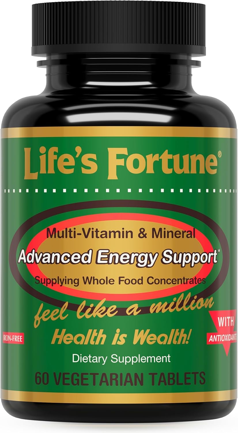 All Natural Multivitamin & Mineral Tablets with Whole Food Concentrates & Antioxidants - 60 Tablets