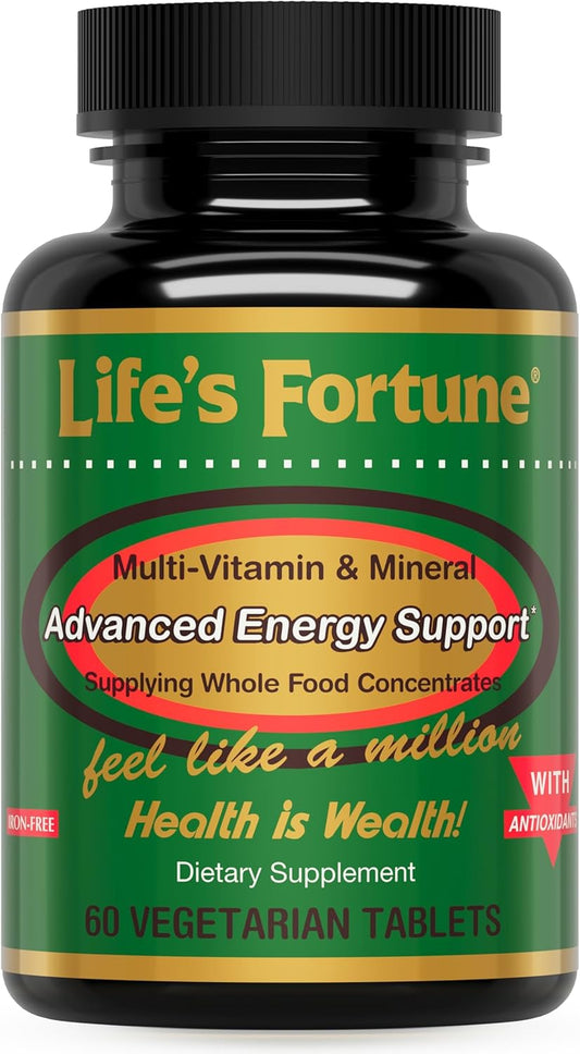 All Natural Multivitamin & Mineral Tablets with Whole Food Concentrates & Antioxidants - 60 Tablets
