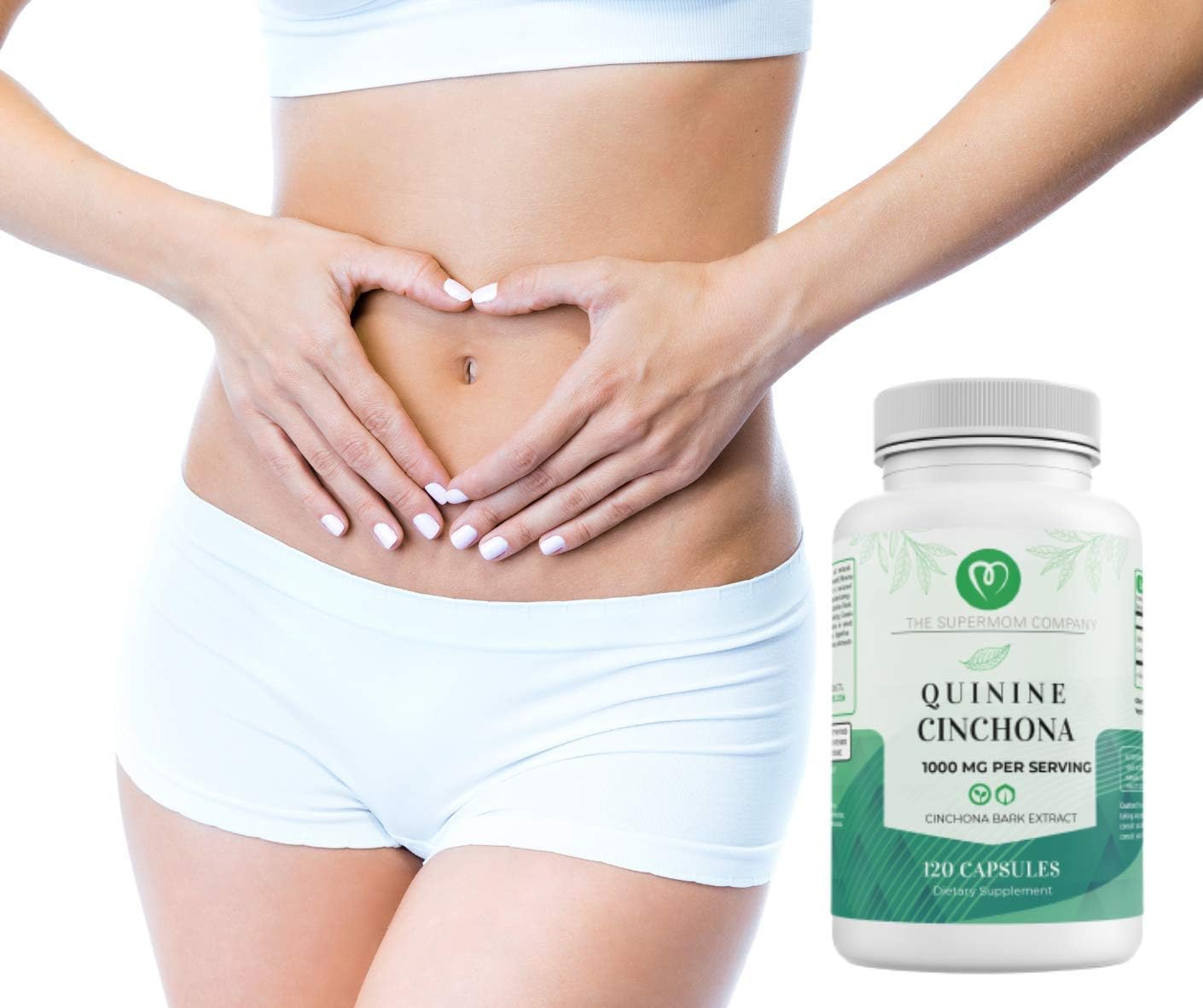 All-Natural Quinine Cinchona Bark Extract Supplement for Immune System Boost - 1000mg Capsules (120 Count)