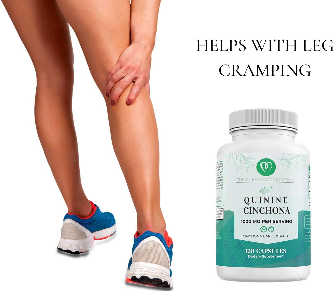 All-Natural Quinine Cinchona Bark Extract Supplement for Immune System Boost - 1000mg Capsules (120 Count)