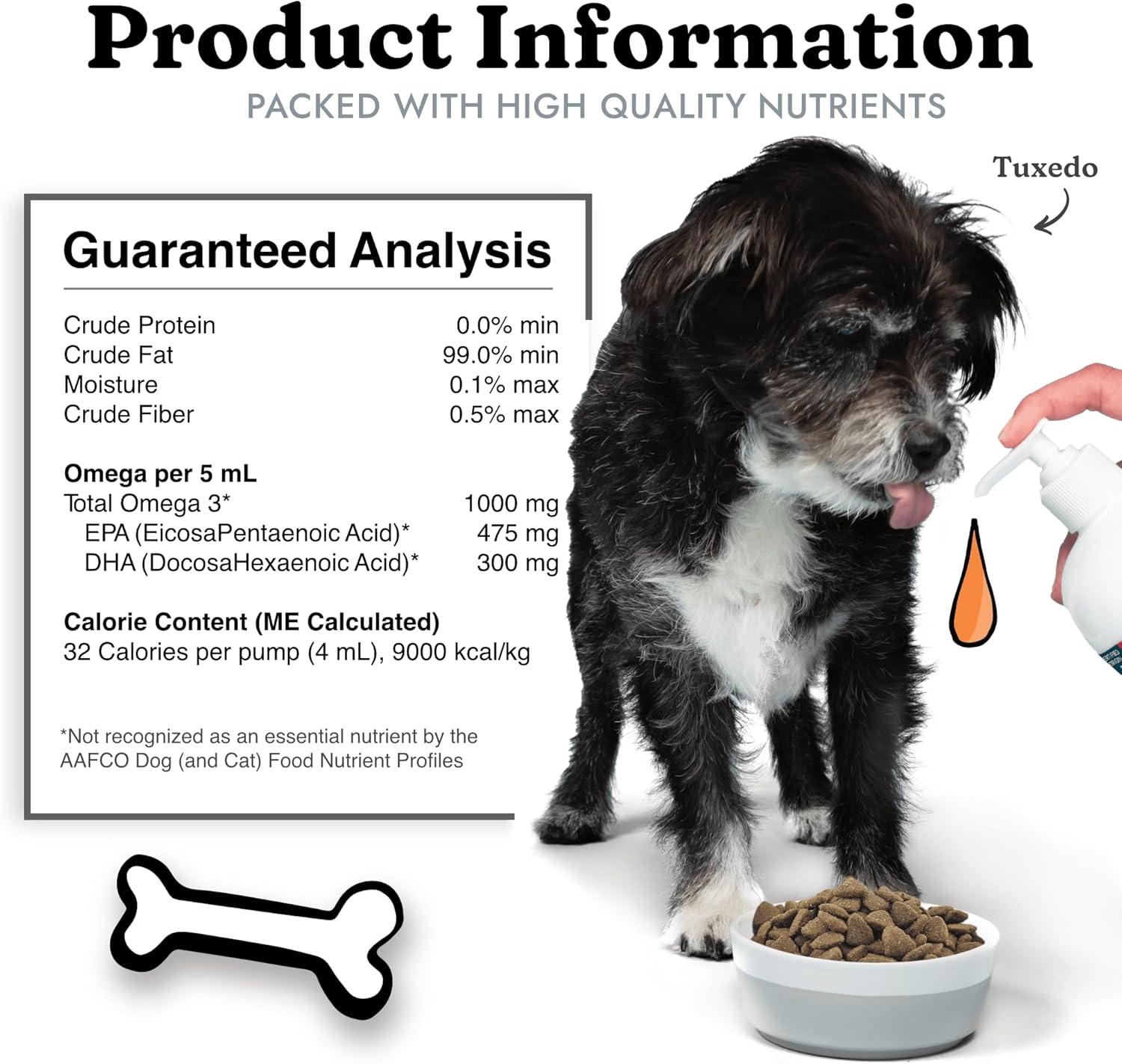 All Natural Salmon & Pollock Fish Oil for Dogs - Omega 3 EPA DHA Supplement for Healthy Skin & Coat, Itching & Allergy Defense, 64 oz