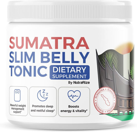 All-Natural Sumatra Slim Belly Tonic Powder - Dietary Supplement with Maximum Strength - Reviews (1 Pack)