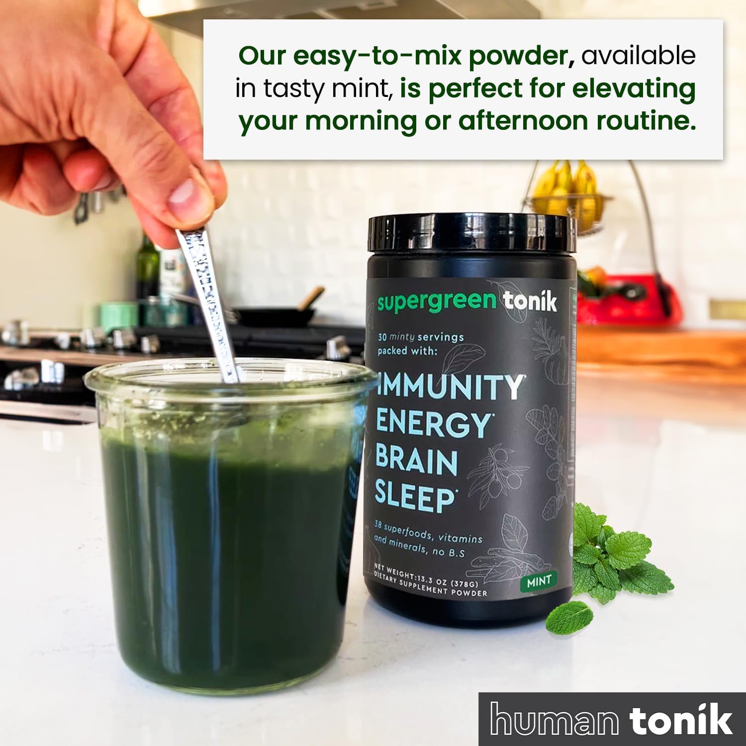 All-Natural Superfood Powder with 38 Superfoods, Vitamins, and Minerals for Energy, Stress, and Immunity Support - 30 Day Supply