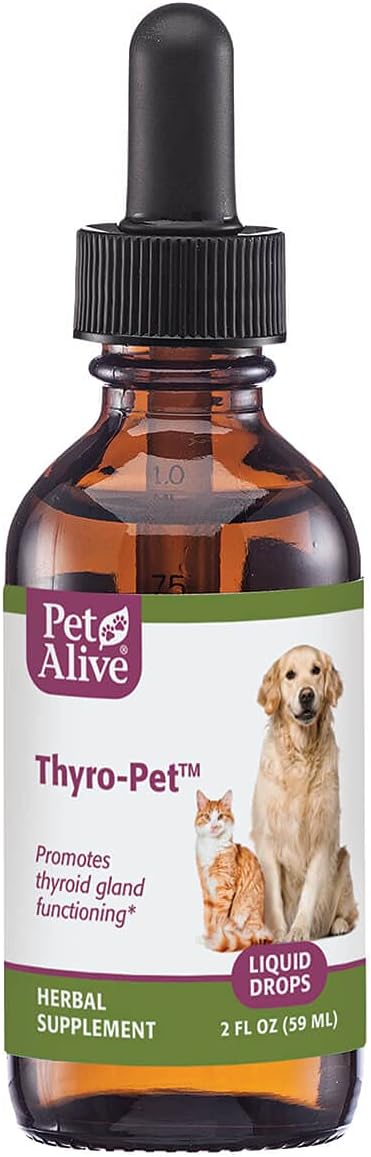 All-Natural Thyroid Gland Supplement for Dogs and Cats - PetAlive Thyro-Pet