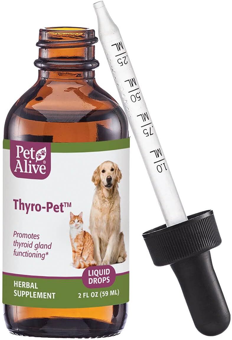 All-Natural Thyroid Gland Supplement for Dogs and Cats - PetAlive Thyro-Pet