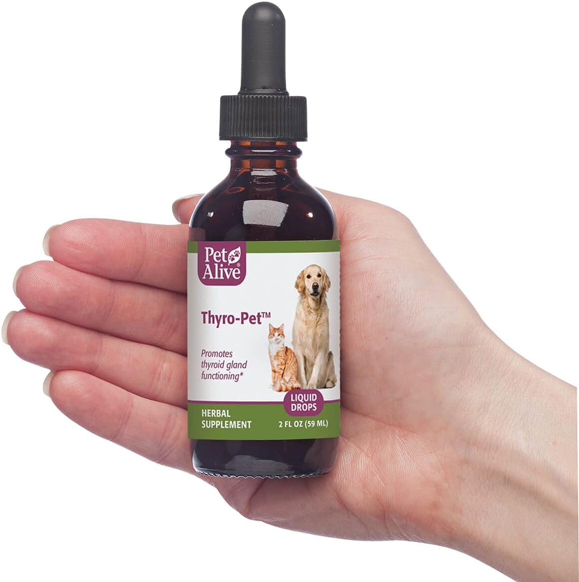 All-Natural Thyroid Gland Supplement for Dogs and Cats - PetAlive Thyro-Pet