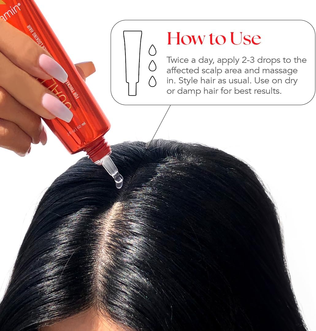 All-Natural Vegan Biotin Hair Growth Serum and Capsules Set for Hair, Skin, and Nails