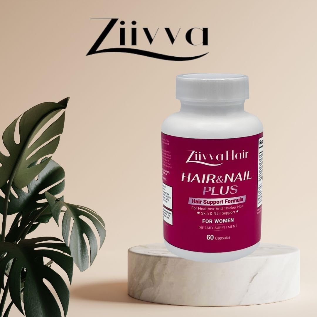All Natural Vegan Hair Vitamin Supplement for Men & Women - Promotes Hair Growth & Thickness - 5000 Mcg Biotin Capsules
