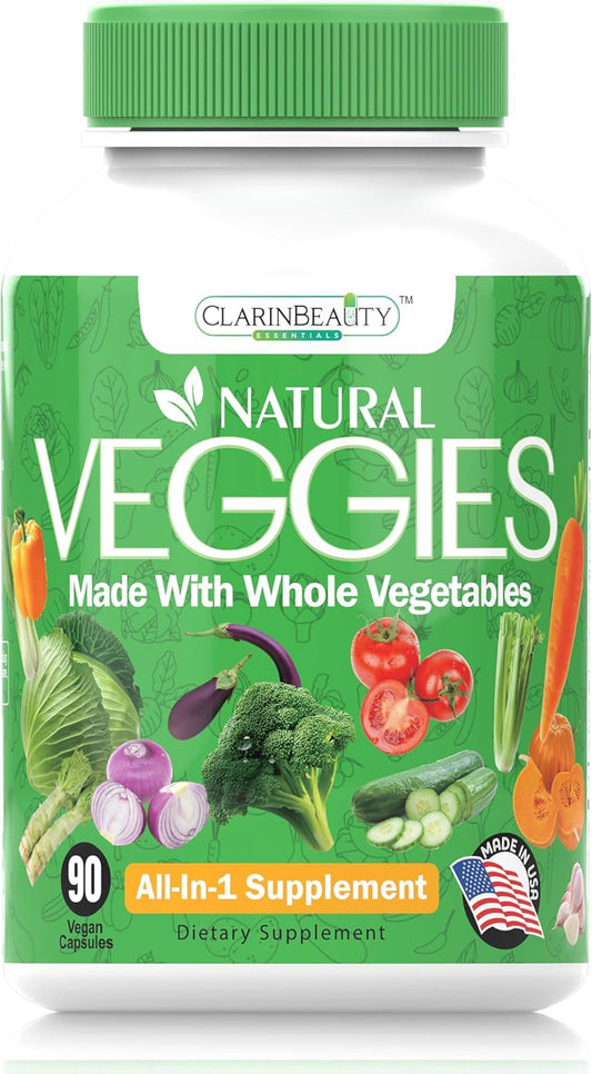 All Natural Veggie Capsules with Whole Superfoods for Maintaining, Protecting, and Repairing - 90 Capsules USA Made