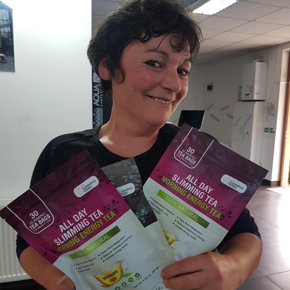 ALL SLIMMING HERBS All Day Slimming Tea For Daytime - 30 Days Supply - Boosts Metabolism & Skyrockets Energy Level