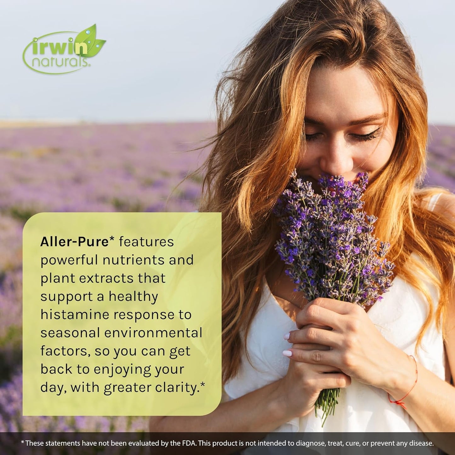 Aller-Pure Liquid Soft-Gels - Histamine Support with Quercetin, Luteolin & Rutin - Non-Drowsy Formula by Irwin Naturals