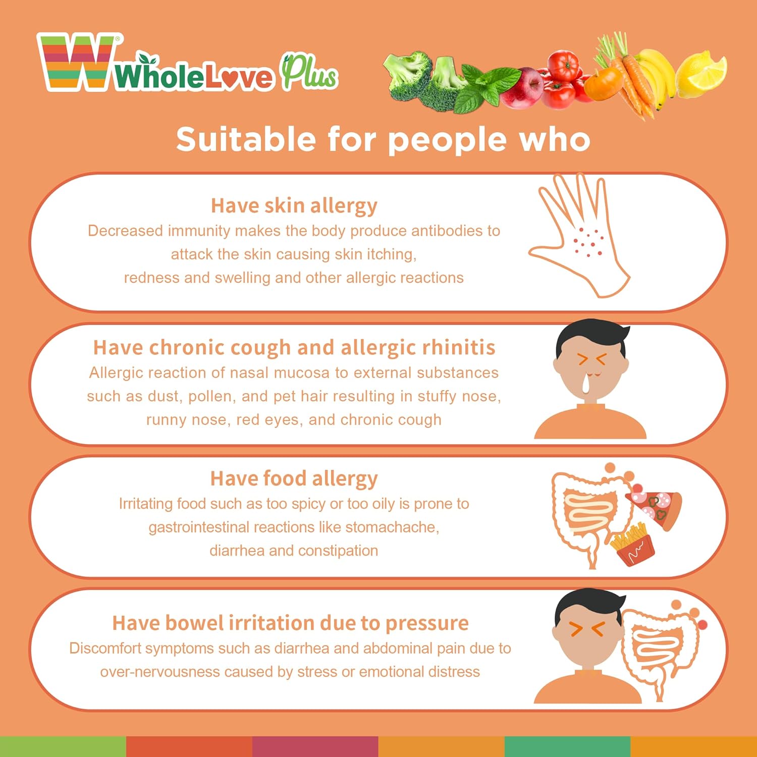 Allergy-Free WholeLovePlus Probiotics for Women & Men - Super Cleanse Daily Supplement Pack