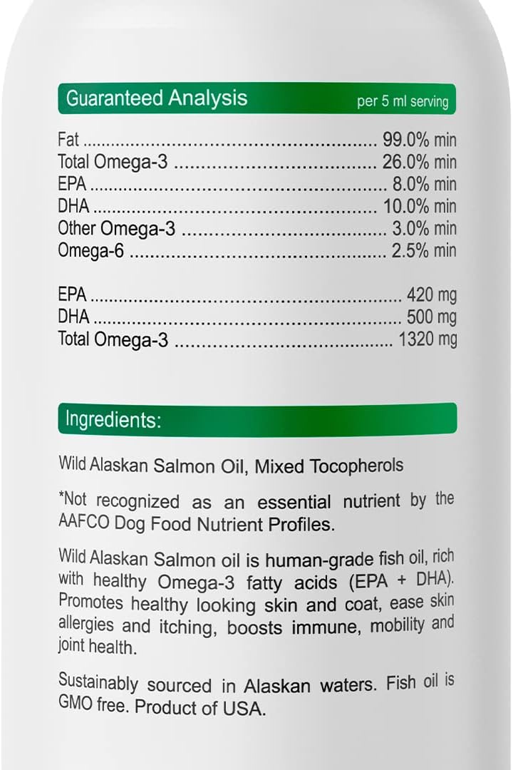 Allergy Relief Bundle for Dogs - Salmon Oil + Probiotics - Skin & Coat Support - Omega 3 Fatty Acids - 120 Chews + 32oz - USA Made