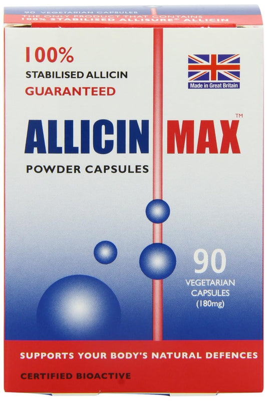 Allicin Max 100% Pure Allicin Supplement - 30 Vegetarian Capsules