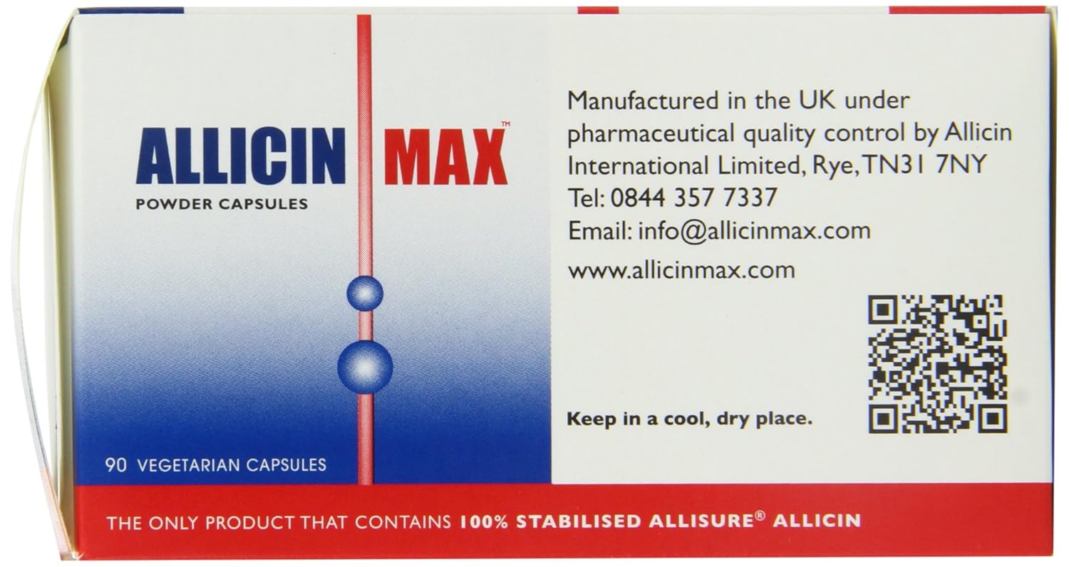 Allicin Max 100% Pure Allicin Supplement - 30 Vegetarian Capsules