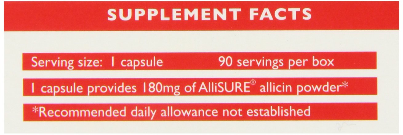 Allicin Max 100% Pure Allicin Supplement - 30 Vegetarian Capsules
