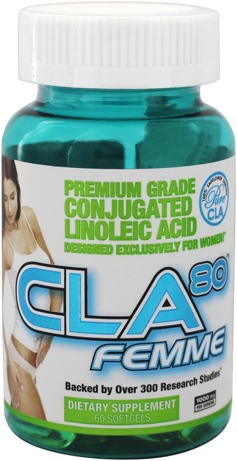 ALLMAX Nutrition Femme CLA80 Premium Grade CLA Softgels - 1,000 mg (60 Count)