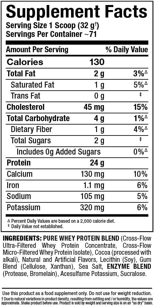 ALLMAX Nutrition Gold ALLWHEY Chocolate Protein Powder - 5 lb Tub - 24g Protein Per Serving - Gluten-Free, Low Carb, Low Sugar - 71 Servings