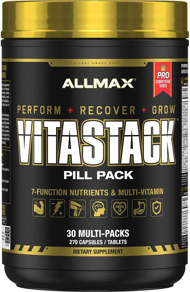 ALLMAX Nutrition Vitastack 30 Pack Vitamin and Nutrient Stack Packs