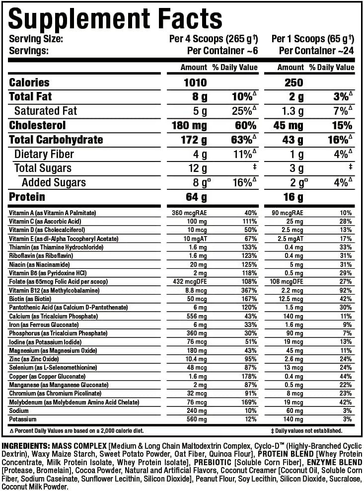 ALLMAX QUICKMASS Chocolate Peanut Butter 3.5 lb - High Protein Mass Gainer with 3:1 Carb to Protein Ratio - 24 Servings