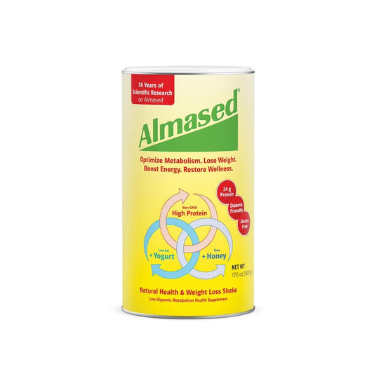 Almased Original Flavor Meal Replacement Shake - High Plant Protein Powder for Weight Management - Low-Glycemic Nutritional Support - 17.6 oz