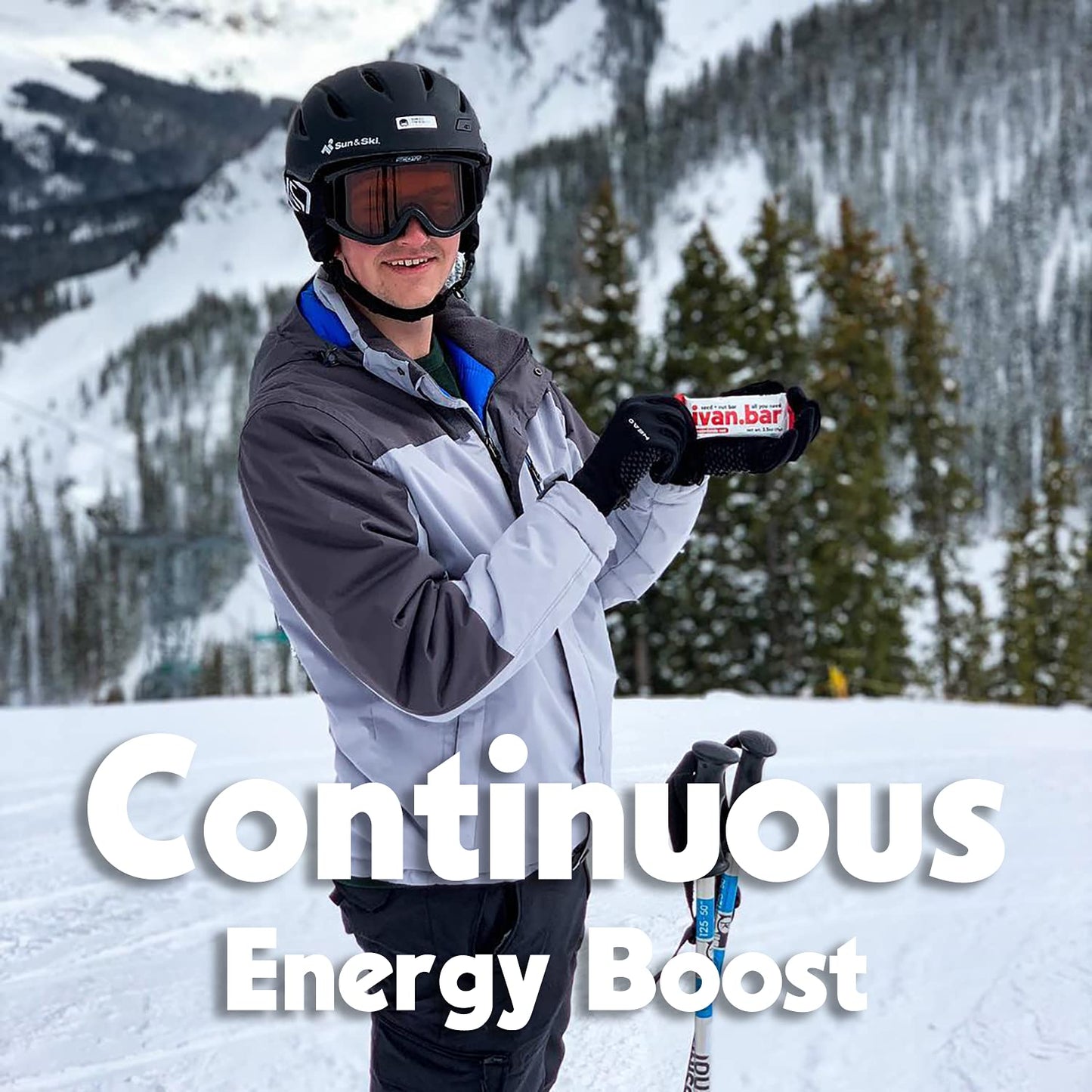 Almond Macadamia Protein Energy Snack Bar | Vegan & All Natural | Soy, Dairy, Gluten Free | Pack of 16 (2.5 oz) bars for Healthy Energy